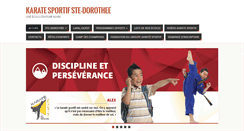 Desktop Screenshot of karatestedorothee.com